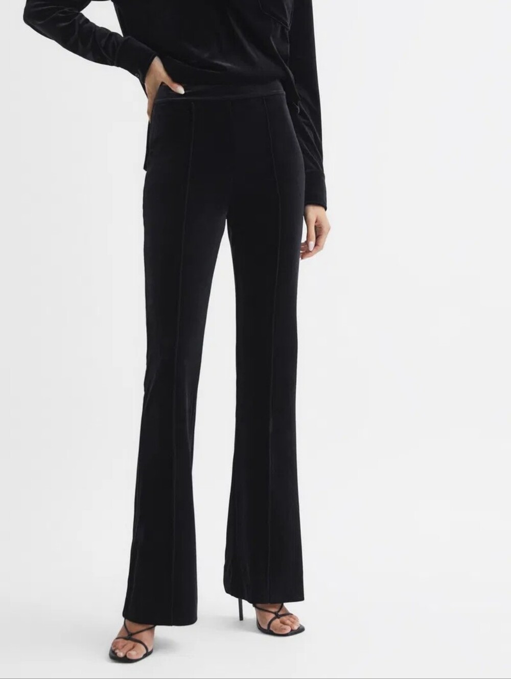 NWT REISS | $310 Joy Velvet Wide Leg Trousers